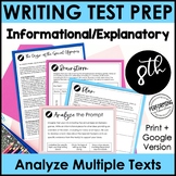 Informational Explanatory Writing Test Prep | Text-Based Writing | 8th Grade