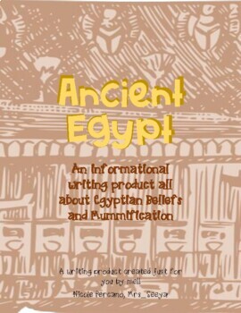 Preview of Informational Expository Writing Ancient Egypt Activity