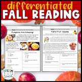 Informational Fall Reading Passages - Connections in Event
