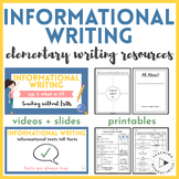 Informational Non-Fiction Writing Resources, Paper, Videos