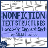 Informational Nonfiction Text Structures Hands-On Concept 