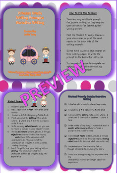 Preview of Informational, Opinion, & Narrative Writing Prompts Bundle