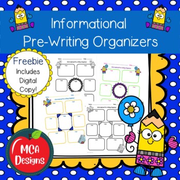 Preview of Informational Pre-Writing Organizers