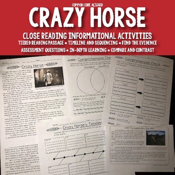 Preview of Informational Unit: Crazy Horse Close Reading Passage and Toolkit