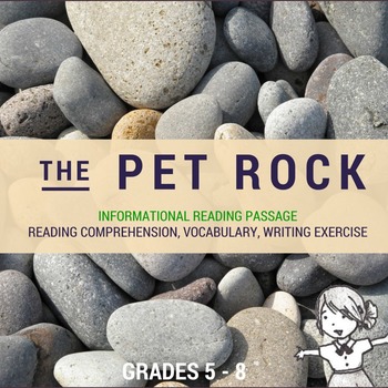 Preview of Informational Reading Passage - The Pet Rock
