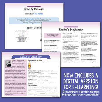 Passages with Questions - Printable Worksheet