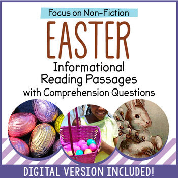 Preview of Easter Reading Comprehension Passages - Distance Learning - Google Classroom
