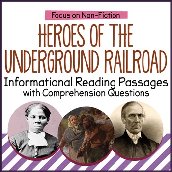 Preview of Underground Railroad Reading Comprehension Passages