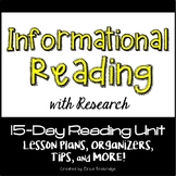 Informational Reading/Nonfiction Reading Unit {Common Core}