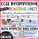 Informational Reading Unit Interactive Notebook Lessons DI