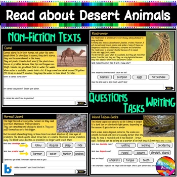 desert animals with information