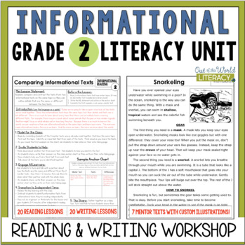 Preview of Informational Reading & Writing Workshop Lessons & Mentor Texts - 2nd Grade
