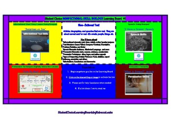 Preview of Informational Skills Learning Board