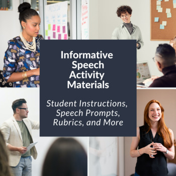 Preview of Informative Speech Activity Materials w/ Peer Feedback Rubric