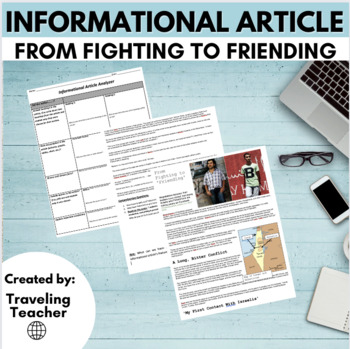 Preview of Informational Text Article: From Fighting to Friending: Reading Passages