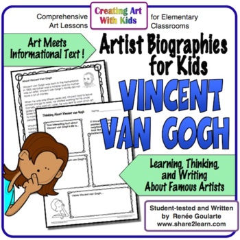 Preview of Art History Artist Biography Vincent van Gogh Informational Text