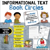 Informational Text Book Circles | Reading Response | Liter