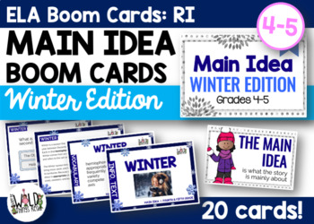 Preview of Informational Text Boom Cards Main Idea & Vocabulary