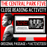 Informational Text Close Reading Activity - Central Park F