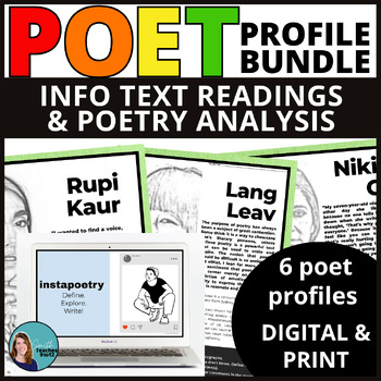 Preview of Informational Text Close Reading Passages & Activities: 6 Instagram Poets
