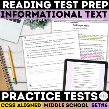 Preview of Reading Comprehension Passages | Informational Text | SBAC | Print & Digital