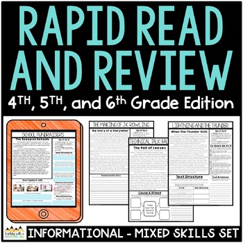 Preview of Informational Text Comprehension Review