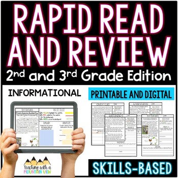 Preview of Informational Text Comprehension Review | Skills-Based