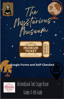 Preview of Informational Text Escape Room "The Mysterious Museum"