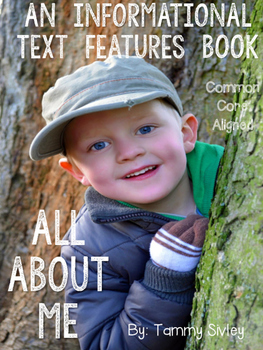 Preview of Informational Text Features All About Me Book