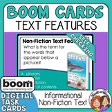 Informational Text Features Boom Cards Digital Task Cards 