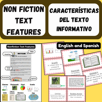 Preview of Informational Text Features-Caracteristicas del Texto Informativo