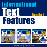 Informational Text Features Task Cards Bundle 1