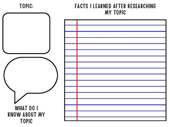 Preview of Informational Text Graphic Organizer