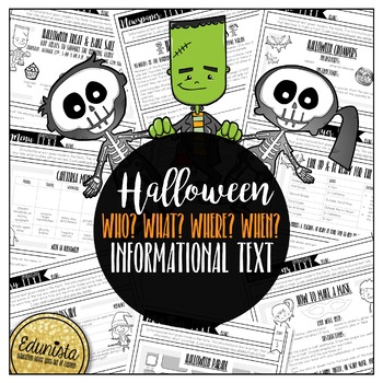 Preview of Informational Text: Halloween | Reading Comprehension Passages and Questions