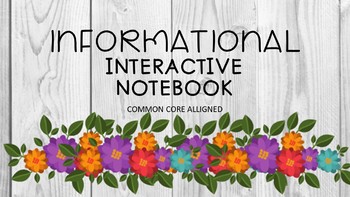 Preview of Informational Text Interactive Notebook