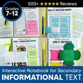 Informational Text & Nonfiction Reading Comprehension Inte
