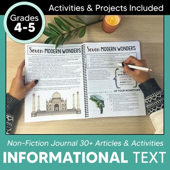 Preview of Informational Text Passages: 30 Articles for Grades 4-5 Reading Comprehension