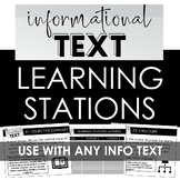 Informational Text Learning Stations for ANY Non-Fiction T