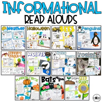 Preview of Informational Text Lessons - Nonfiction Text Features, Reading Comprehension
