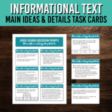 Informational Text | Main Ideas and Supporting Details Tas