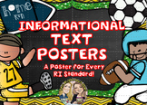 Informational Text Nonfiction Anchor Charts Sports Themed