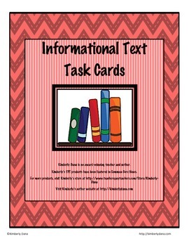 Preview of Informational Text (Nonfiction) Task Cards