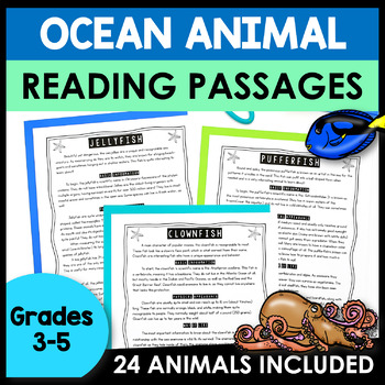Preview of Informational Text Passages about Sea Animals - Biomes