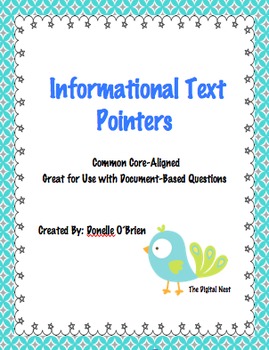 Preview of Informational Text Pointers