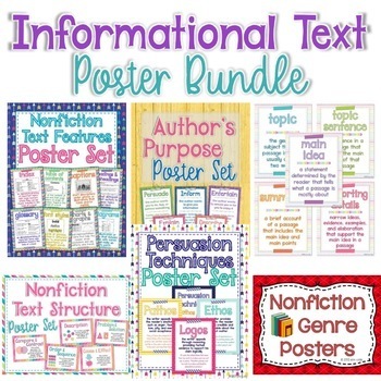 Preview of Informational Text Poster Bundle