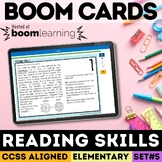 Informational Text Reading Skills Task Cards | Digital Boom Cards