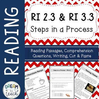 Preview of Informational Text - Steps in a Process RI 2.3 & RI 3.3