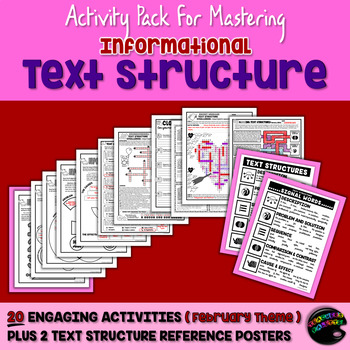 Preview of Informational Text Structure (Nonfiction Structure) Practice Packet—February Ed.