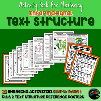 Preview of Informational Text Structure (Nonfiction Structure) Practice Packet—March Ed.