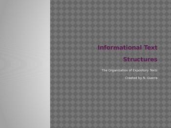 Preview of Informational Text Structures